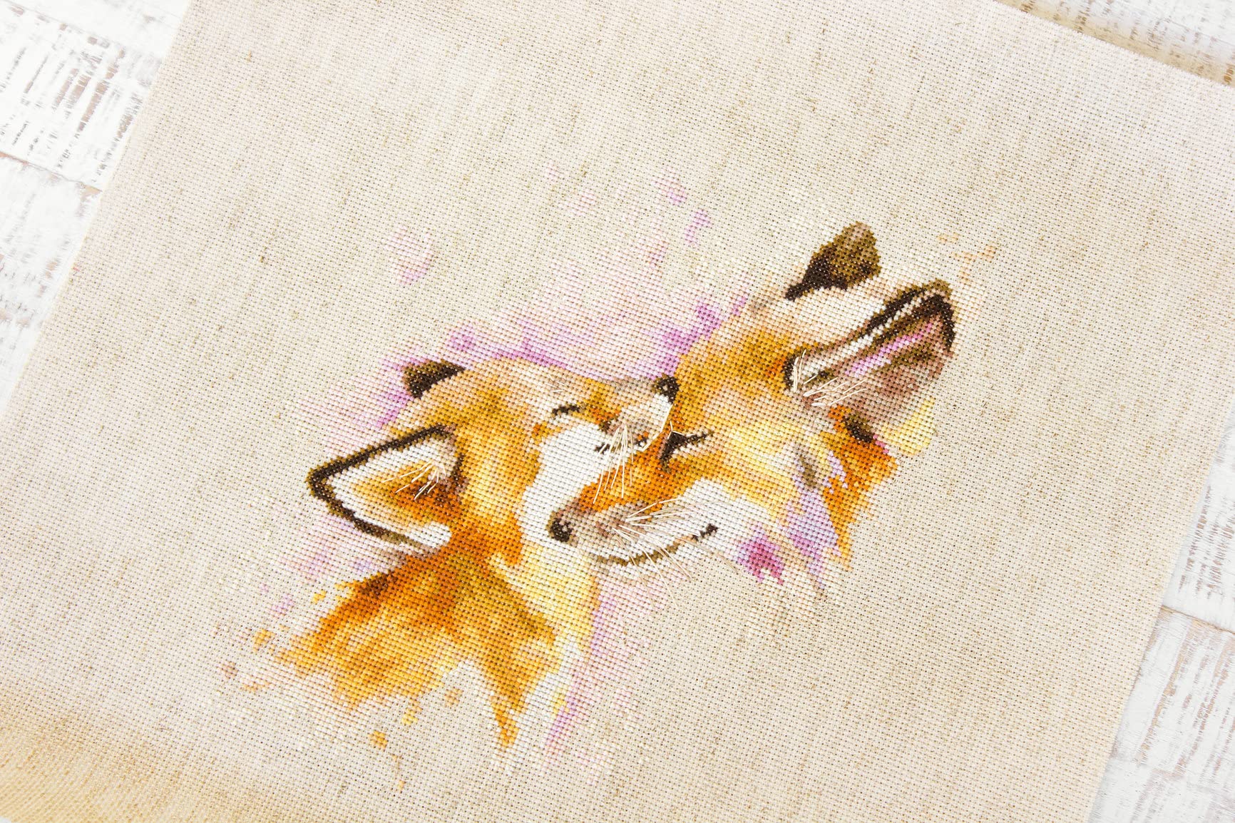 Cross Stitch Kit Luca-S - Foxes B2312 - Image 5