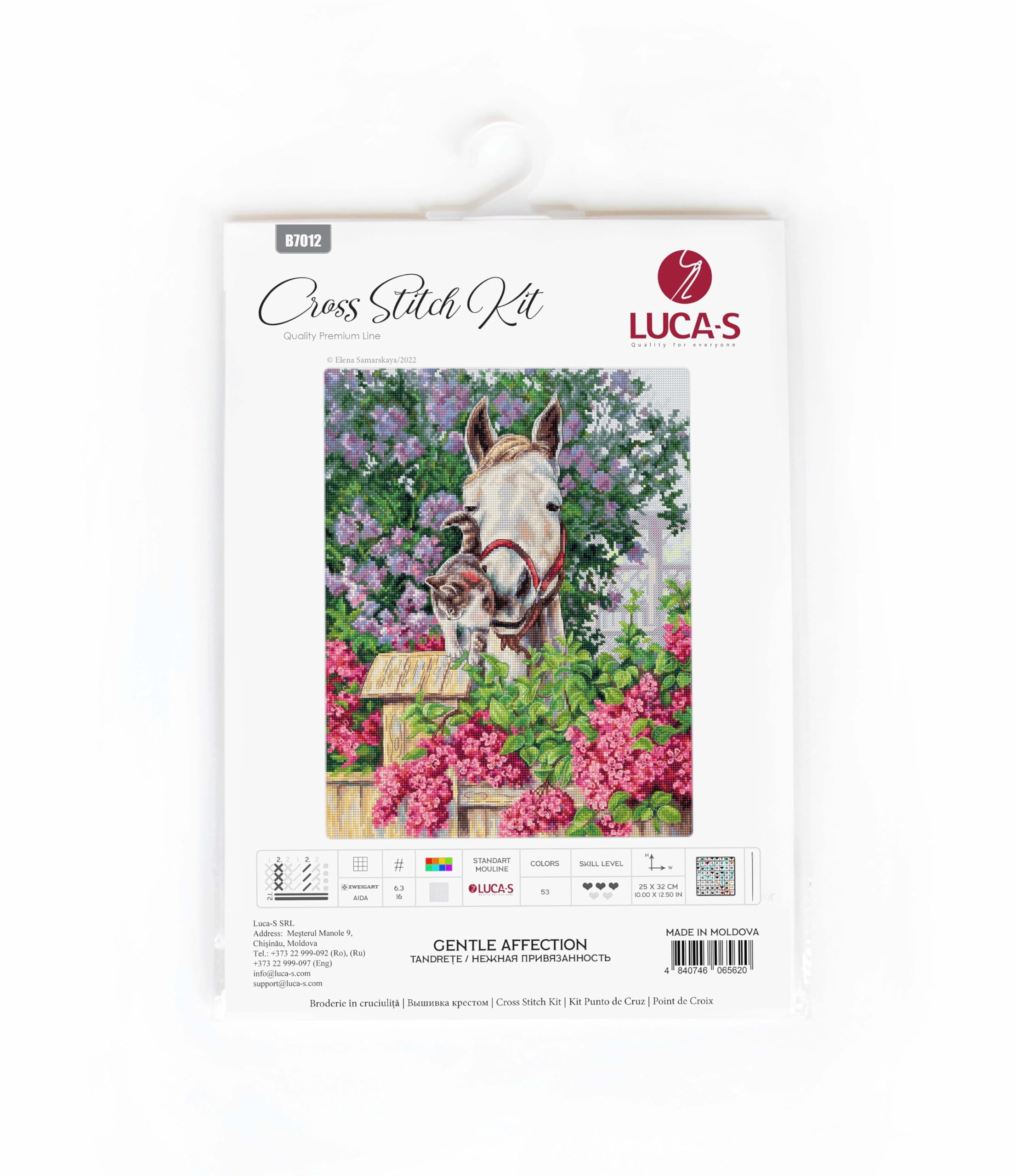 Cross Stitch Kit Luca-S - Gentle Affection, B7012 - Image 2