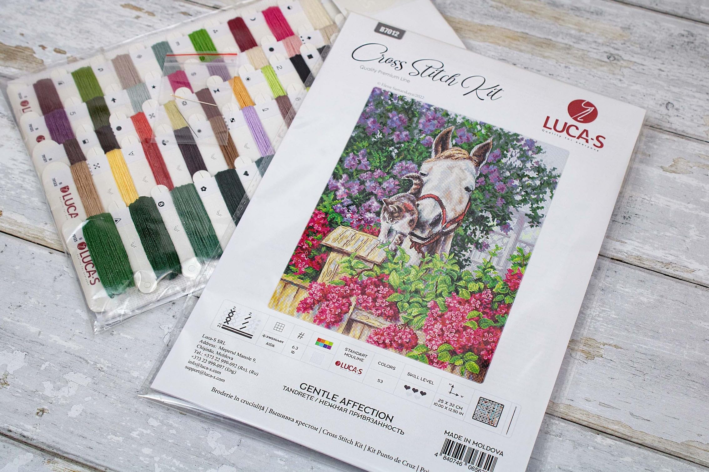 Cross Stitch Kit Luca-S - Gentle Affection, B7012 - Image 3