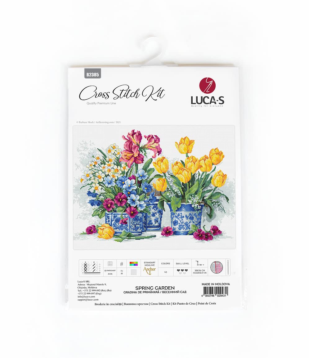 Cross Stitch Kit Luca-S - Spring garden, B2385 - Image 2