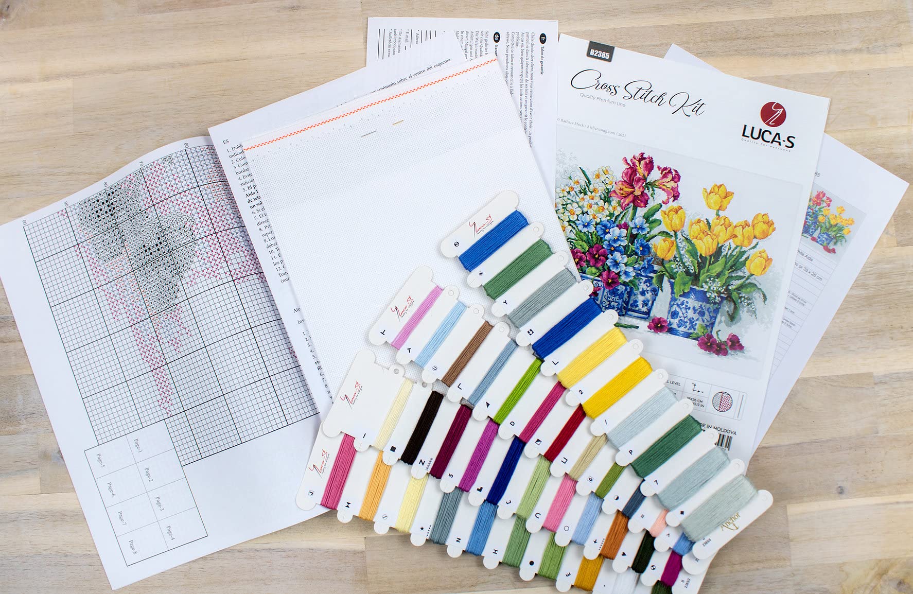 Cross Stitch Kit Luca-S - Spring garden, B2385 - Image 3