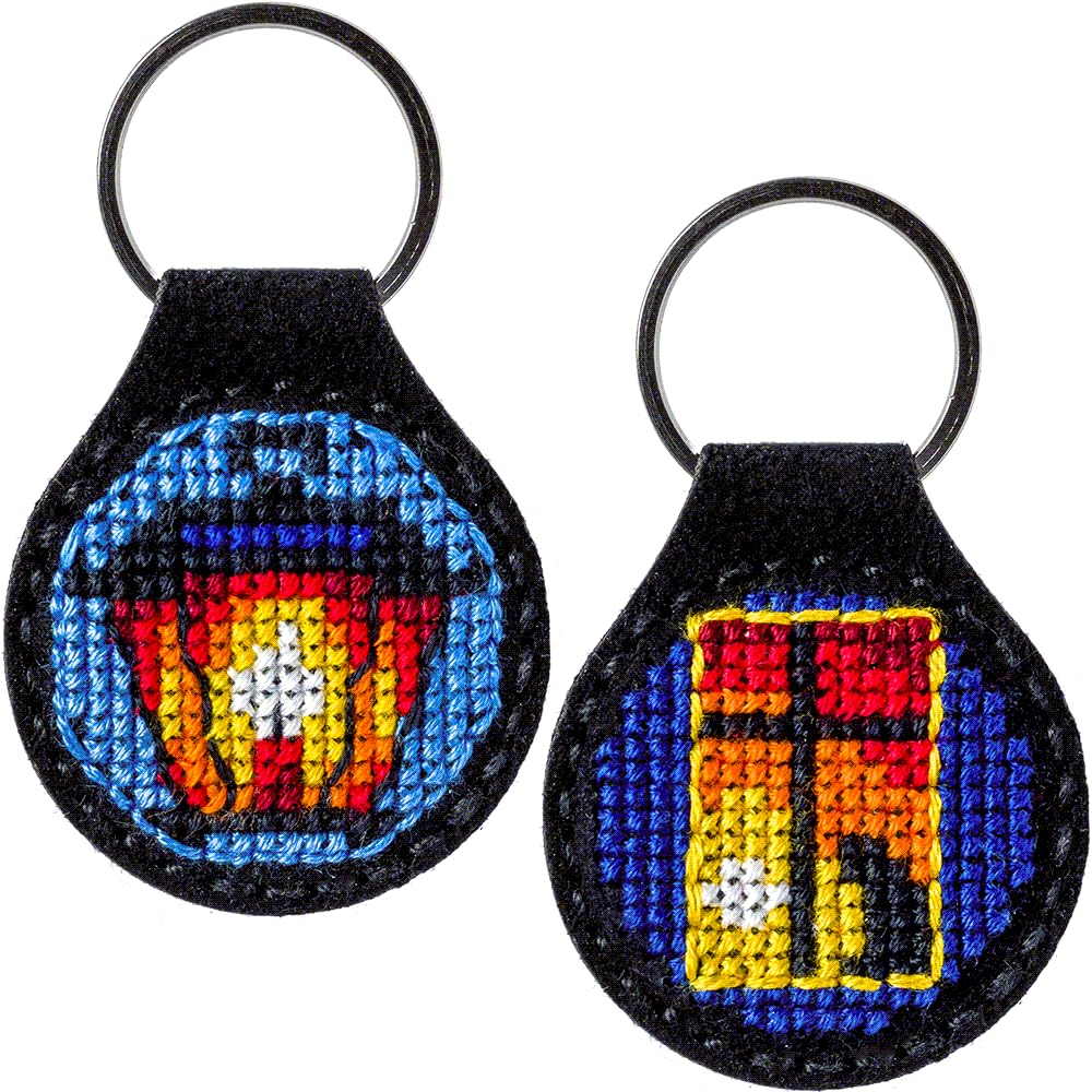 Key Chain Kit, Leather Craft Kit, Leather KeyChain Set, Leather Key Ring Craft Kit - Image 3