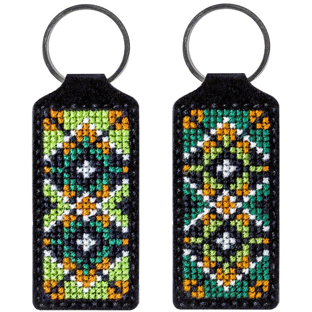 Key Chain Kit, Leather Craft Kit, Leather KeyChain Set, Leather Key Ring Craft Kit - Image 3