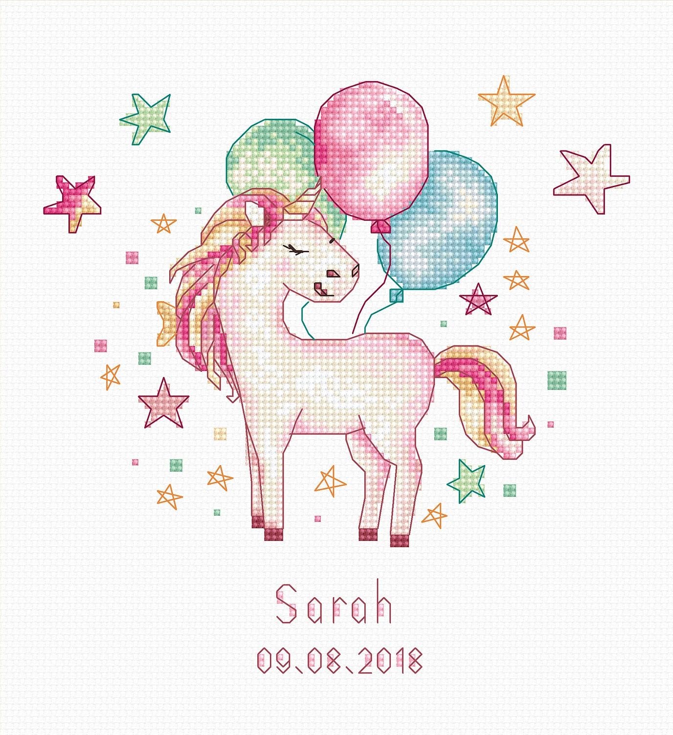 Luca-S B1149 Unicorn - Cross Stitch Kit