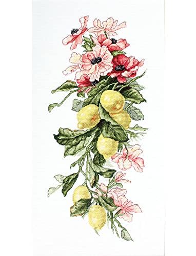 Luca-S B210 Flowers and Lemons - Cross Stitch Kit - Image 2