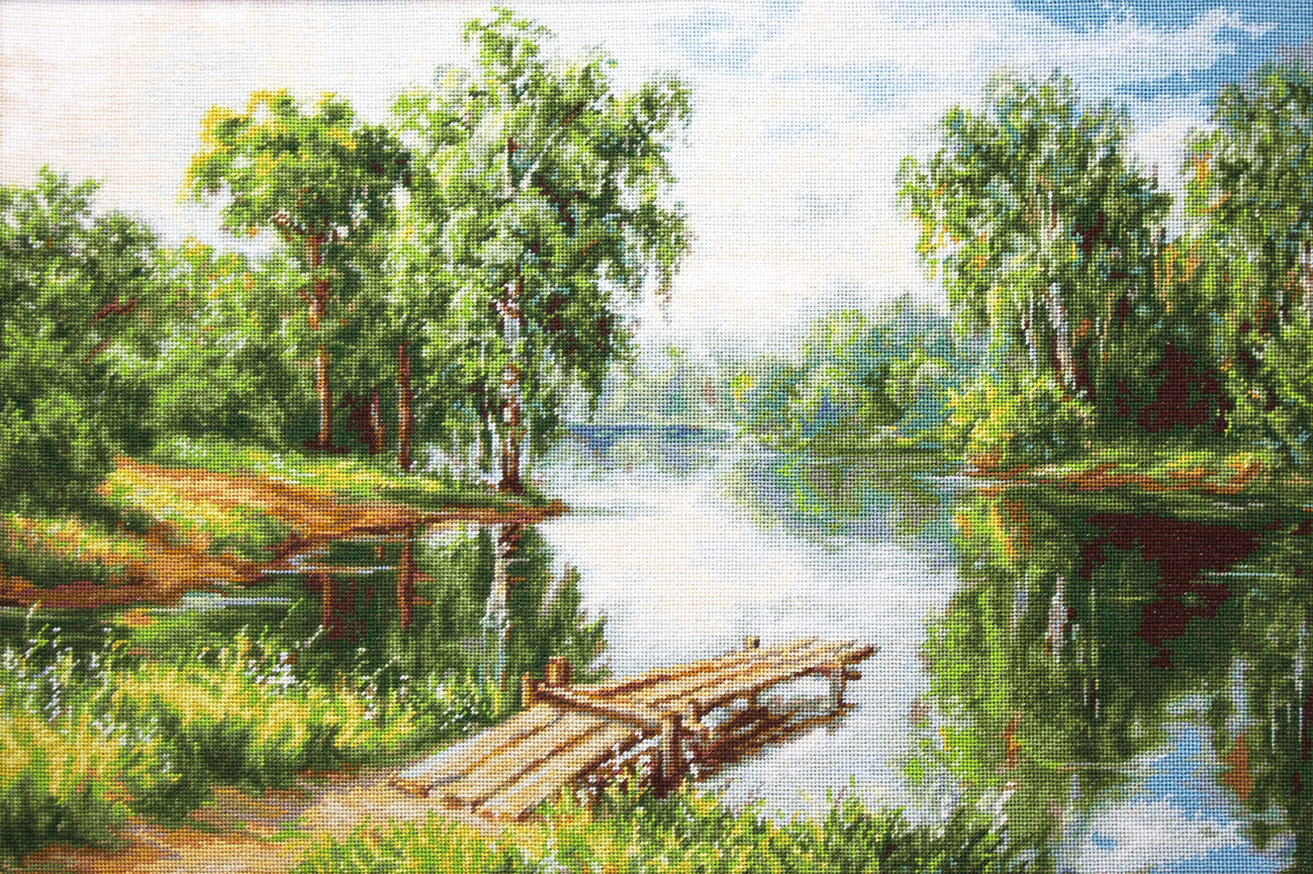 Luca-S Counted Cross Stitch kit A Cool Place 48x32.5cm