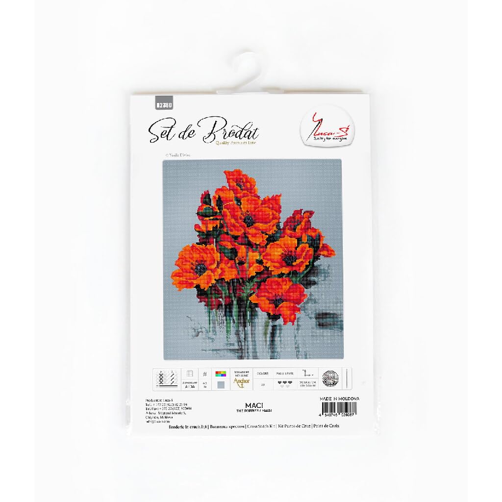 LUCAS Cross Stitch Set, Multicoloured, 43x32cm - Image 2
