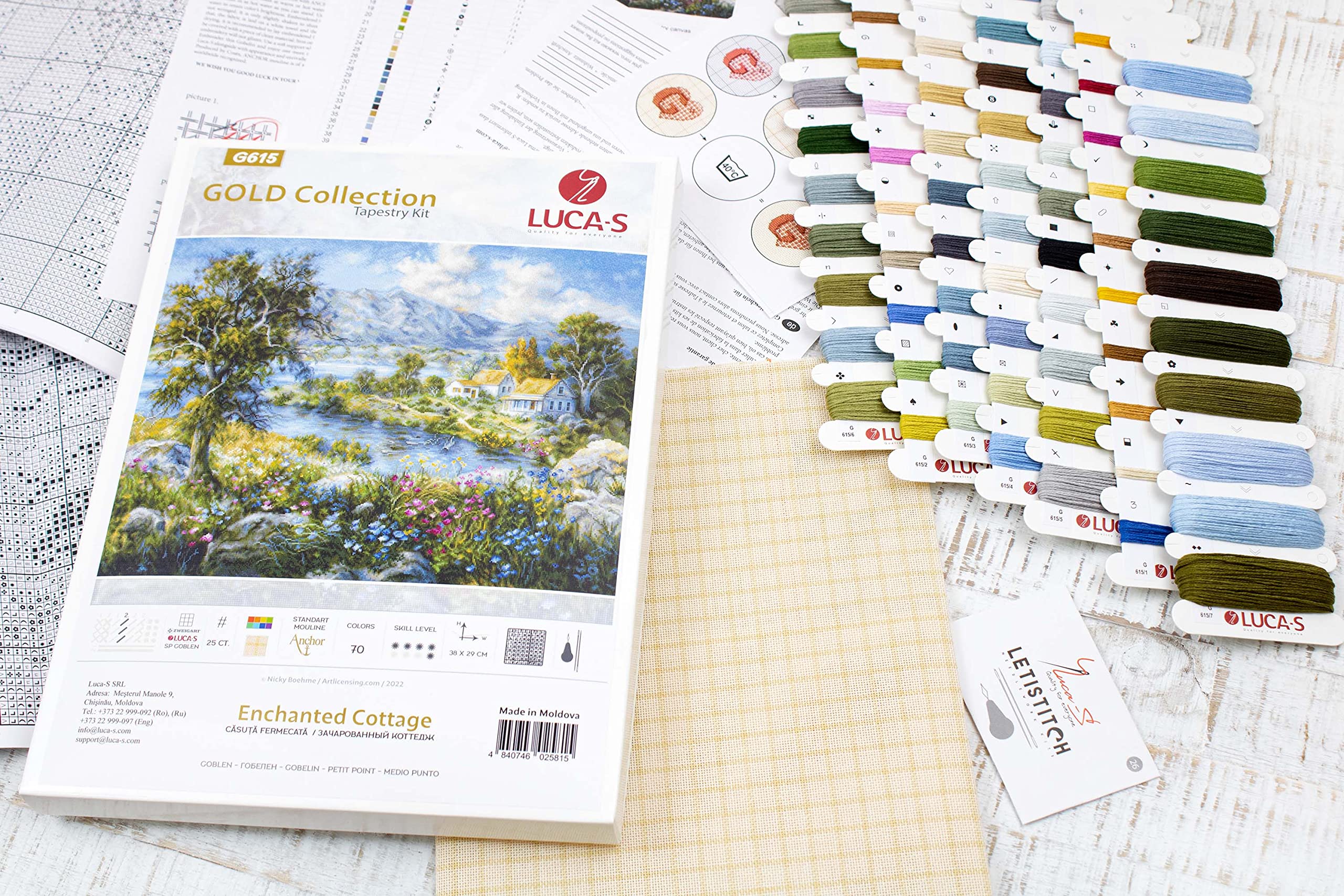 Lucas Petit Point Kit S - Enchanted Cottage, G615 - Image 4