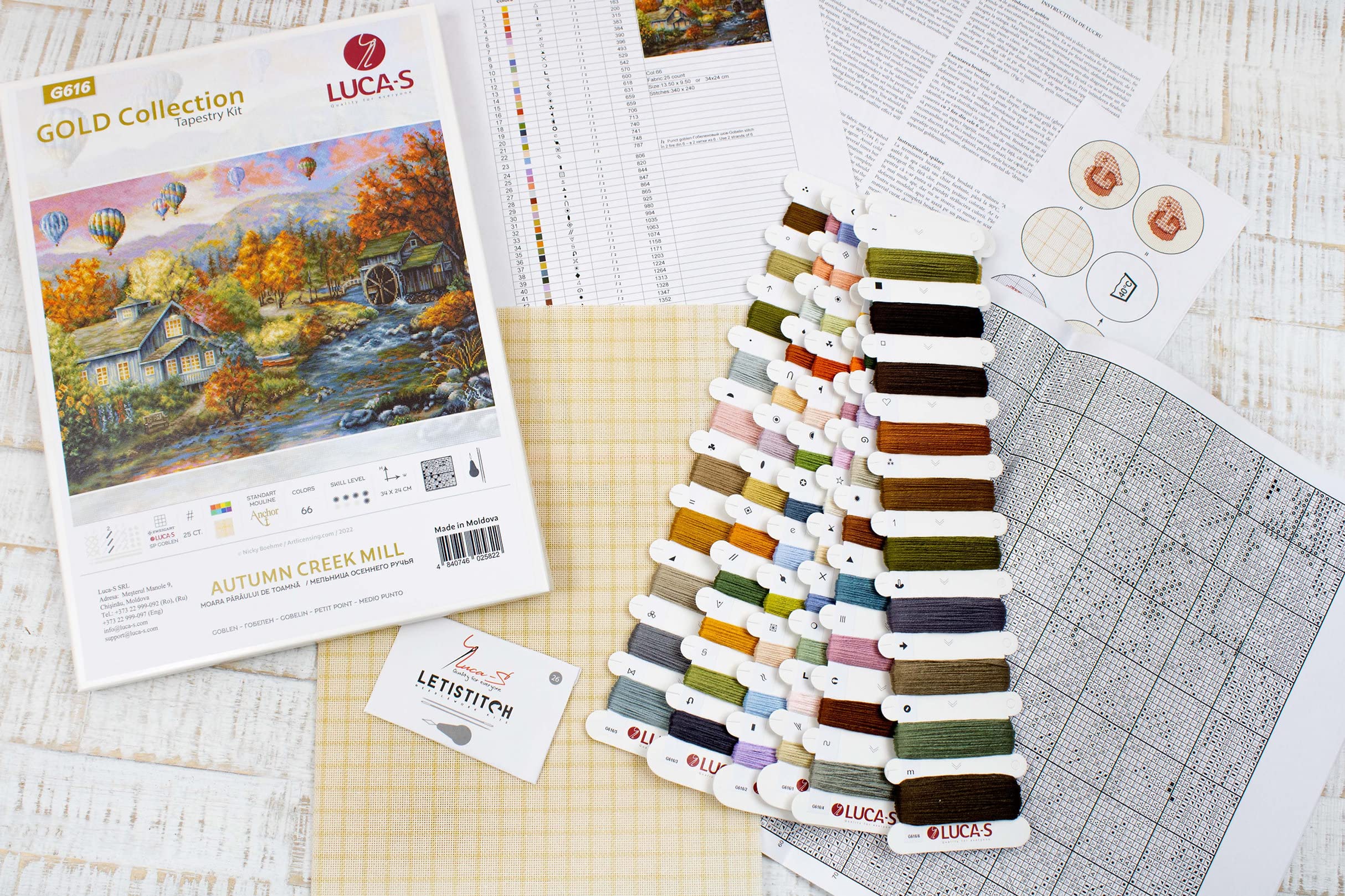 Tapestry Kit Luca-S Gold - Autumn Creek Mill - Image 4